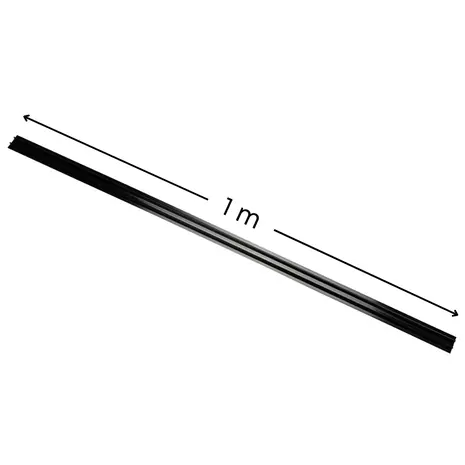 Qub Cover strip 1 metre for 1-circuit - Black Qub Cover strip 1 metre for 1-circuit - Black