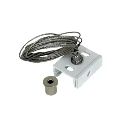 Qub Pendant Set for 3-Phase Track Lighting – White, 5m, Adjustable Length Qub Pendant Set for 3-Phase Track Lighting – White, 5m, Adjustable Length