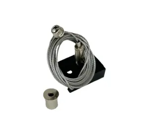 Qub Pendant Set for 3-Phase Track Lighting – Black, 3m, Adjustable Length Qub Pendant Set for 3-Phase Track Lighting – Black, 3m, Adjustable Length