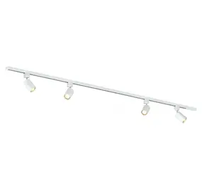 Qub Focus III 200cm 4 spots GU10 Éclairage sur Rail Blanc Qub Focus III 200cm 4 spots GU10 Éclairage sur Rail Blanc