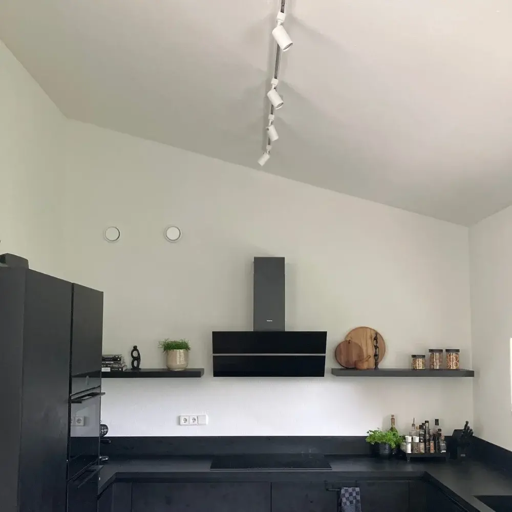 Qub Qub Focus III 1-Phasen Led Schienensystem - 200cm - 4x GU10 Spots - 2x 1m Schienen - I-Form - Deckenstrahler Weiss - Erweiterbar & flexibel - LED-kompatibel - Modernes Design Spot lampe