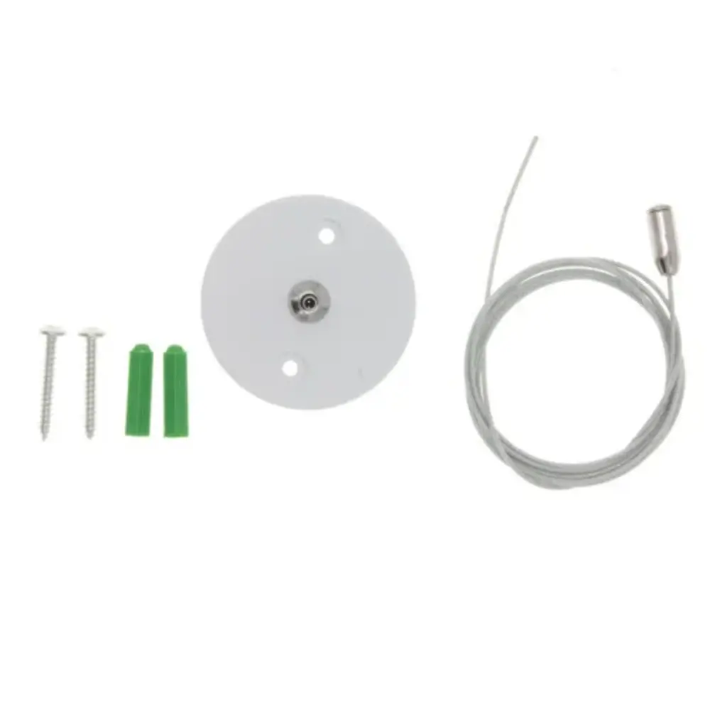 Kit de suspension pour éclairage sur rail monophasé | Blanc Kit de suspension pour éclairage sur rail monophasé | Blanc