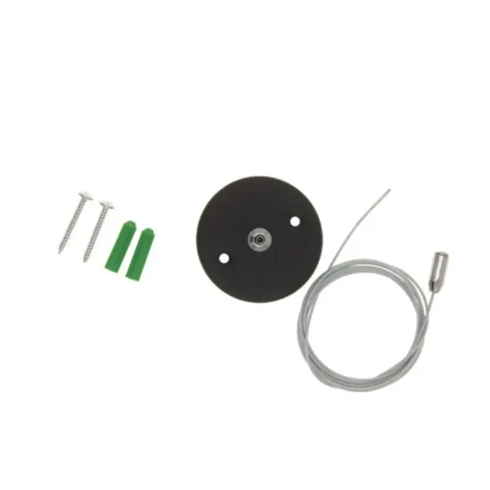 Qub Pendelset für 1-Phasen Schienensystem – Schwarz – Aufhängeset für Deckenmontage – Zubehör für Lichtschienensystem – Höhenverstellbar Qub Pendelset für 1-Phasen Schienensystem – Schwarz – Aufhängeset für Deckenmontage – Zubehör für Lichtschienensystem – Höhenverstellbar