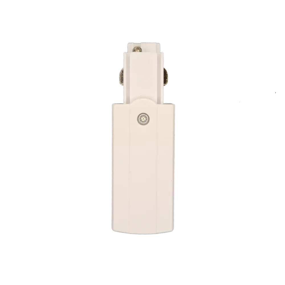 Qub Qub Endspeisung 3-Phasen – Links – Weiß – Stromzuführung für Lichtschienensystem – Kompatibel mit 3-Phasen Schienensystemen Qub Qub Endspeisung 3-Phasen – Links – Weiß – Stromzuführung für Lichtschienensystem – Kompatibel mit 3-Phasen Schienensystemen