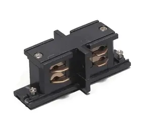 Qub I-koppelstuk 3-fase rails Zwart Qub I-koppelstuk 3-fase rails Zwart