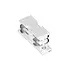 Connecteur I pour rails à triphasé Blanc Connecteur I pour rails à triphasé Blanc