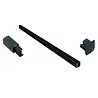 3-Circuit Track Rail - Surface Mounted - 2 Metres - Black 3-Circuit Track Rail - Surface Mounted - 2 Metres - Black