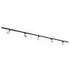 Qub Focus III - 1-circuit track lighting - GU10 - 300cm - I-shape - 5 spots - Track system- Gold Qub Focus III - 1-circuit track lighting - GU10 - 300cm - I-shape - 5 spots - Track system- Gold