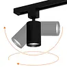 Qub Focus III Rail Spot 1-circuit - GU10 - Track Lighting - Black Qub Focus III Rail Spot 1-circuit - GU10 - Track Lighting - Black