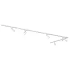 Qub Focus III 1-circuit track lighting - GU10 - 400cm - L-shape - 6 spots - Track system - White