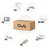 Qub Focus III 1-circuit track lighting - GU10 - 400cm - L-shape - 6 spots - Track system - White Qub Focus III 1-circuit track lighting - GU10 - 400cm - L-shape - 6 spots - Track system - White