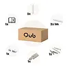 Qub Focus III - 1-Circuit Track Lighting - GU10 - 200cm - I-shape - 3 Spots - Track System - White Qub Focus III - 1-Circuit Track Lighting - GU10 - 200cm - I-shape - 3 Spots - Track System - White