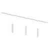 Qub Focus III - 1-Circuit Track Lighting - GU10 - 200cm - I-shape - 3 Spots - Track System - White Qub Focus III - 1-Circuit Track Lighting - GU10 - 200cm - I-shape - 3 Spots - Track System - White