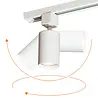 Qub Qub Focus III 1-Phasen Led Schienensystem Komplettset - 300cm - Set 3 Spots und 2 Pendelleuchten - 3x 1m Licht Schienensystem - I-Form - GU10 & LED-Kompatibel - Erweiterbar & flexibel - Weiß