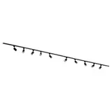 Qub Focus III 600cm 10 spots GU10 Éclairage sur Rail Noir Qub Focus III 600cm 10 spots GU10 Éclairage sur Rail Noir