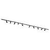 Qub Focus III - 1-Circuit Track Lighting - GU10 – 600cm – I-Shape - 10 Spots - Track System - Black Qub Focus III - 1-Circuit Track Lighting - GU10 – 600cm – I-Shape - 10 Spots - Track System - Black