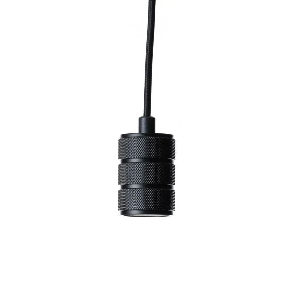 Qub 1-fase Hanglamp Adapterset – E27 Fitting – Zwart – voor Railverlichting