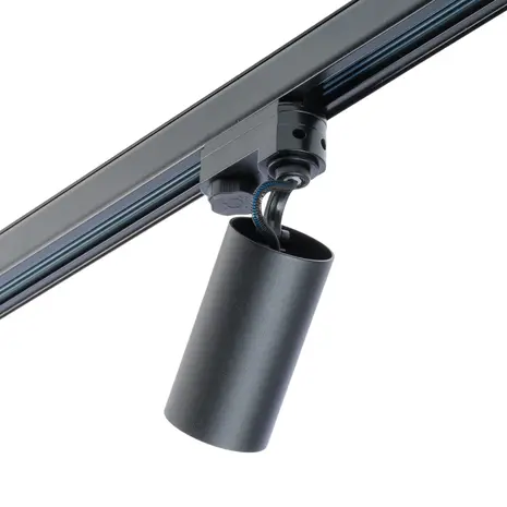 Qub Spot Rail Luma Triphasé GU10 - Noir Qub Spot Rail Luma Triphasé GU10 - Noir