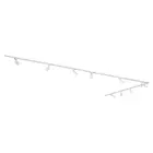 Qub Qub Focus III 1-Phasen Led Schienensystem - 500cm - 10x GU10 Spots - 5x 1m Schienen - L-Form - Deckenstrahler Weiss - Erweiterbar & flexibel - LED-kompatibel - Modernes Design Spot lampe