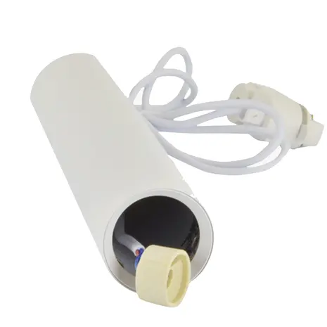 Qub Lampe Suspendue Tube Focus pour rail monophasé - GU10 - Blanc
