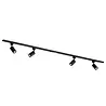 Qub Focus III - 1-circuit track lighting - GU10 - 200cm - i-shape - 4 spots - Track system - Black Qub Focus III - 1-circuit track lighting - GU10 - 200cm - i-shape - 4 spots - Track system - Black
