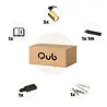 Qub Focus III - 1-Circuit Track Lighting - GU10 - 100cm - I-shape - 3 Spots - Track System - Gold with Black Qub Focus III - 1-Circuit Track Lighting - GU10 - 100cm - I-shape - 3 Spots - Track System - Gold with Black