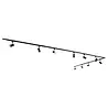 Qub Focus III - 1-Circuit Track Lighting - GU10 – 500cm – L-Shape - 10 Spotlights - Track System - Black Qub Focus III - 1-Circuit Track Lighting - GU10 – 500cm – L-Shape - 10 Spotlights - Track System - Black