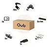 Qub Focus III - 1-Circuit Track Lighting - GU10 – 500cm – L-Shape - 10 Spotlights - Track System - Black Qub Focus III - 1-Circuit Track Lighting - GU10 – 500cm – L-Shape - 10 Spotlights - Track System - Black