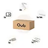 Qub Focus III - 1-Circuit Track Lighting - GU10 - 100cm - I-shape - 3 Spots - Track System - White Qub Focus III - 1-Circuit Track Lighting - GU10 - 100cm - I-shape - 3 Spots - Track System - White