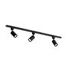 Qub Focus III - 1-Circuit Track Lighting - GU10 – 100cm – I-shape - 3 Spots - Rail System - Black Qub Focus III - 1-Circuit Track Lighting - GU10 – 100cm – I-shape - 3 Spots - Rail System - Black