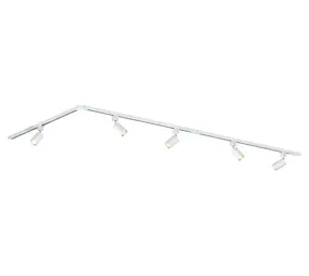 Qub Focus III 300cm 5 Spots L GU10 Railverlichting Wit Qub Focus III 300cm 5 Spots L GU10 Railverlichting Wit