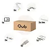Qub Focus III - 1-Circuit Track Lighting - GU10 - 300cm - L-shape - 5 Spots - Track System - White Qub Focus III - 1-Circuit Track Lighting - GU10 - 300cm - L-shape - 5 Spots - Track System - White