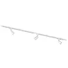 Qub Focus III - 1-Circuit Track Lighting - GU10 - 200cm - I-shape - 3 Spots - Track System - White Qub Focus III - 1-Circuit Track Lighting - GU10 - 200cm - I-shape - 3 Spots - Track System - White
