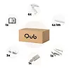 Qub Qub Focus III 1-Circuit Track Lighting - GU10 – 400cm – I-Shape – 6 Spots – Track System – White Qub Qub Focus III 1-Circuit Track Lighting - GU10 – 400cm – I-Shape – 6 Spots – Track System – White