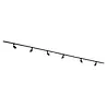Qub Focus III 1-Circuit Track Lighting - GU10 – 400cm – I-Shape – 6 Spots – Track System – Black Qub Focus III 1-Circuit Track Lighting - GU10 – 400cm – I-Shape – 6 Spots – Track System – Black