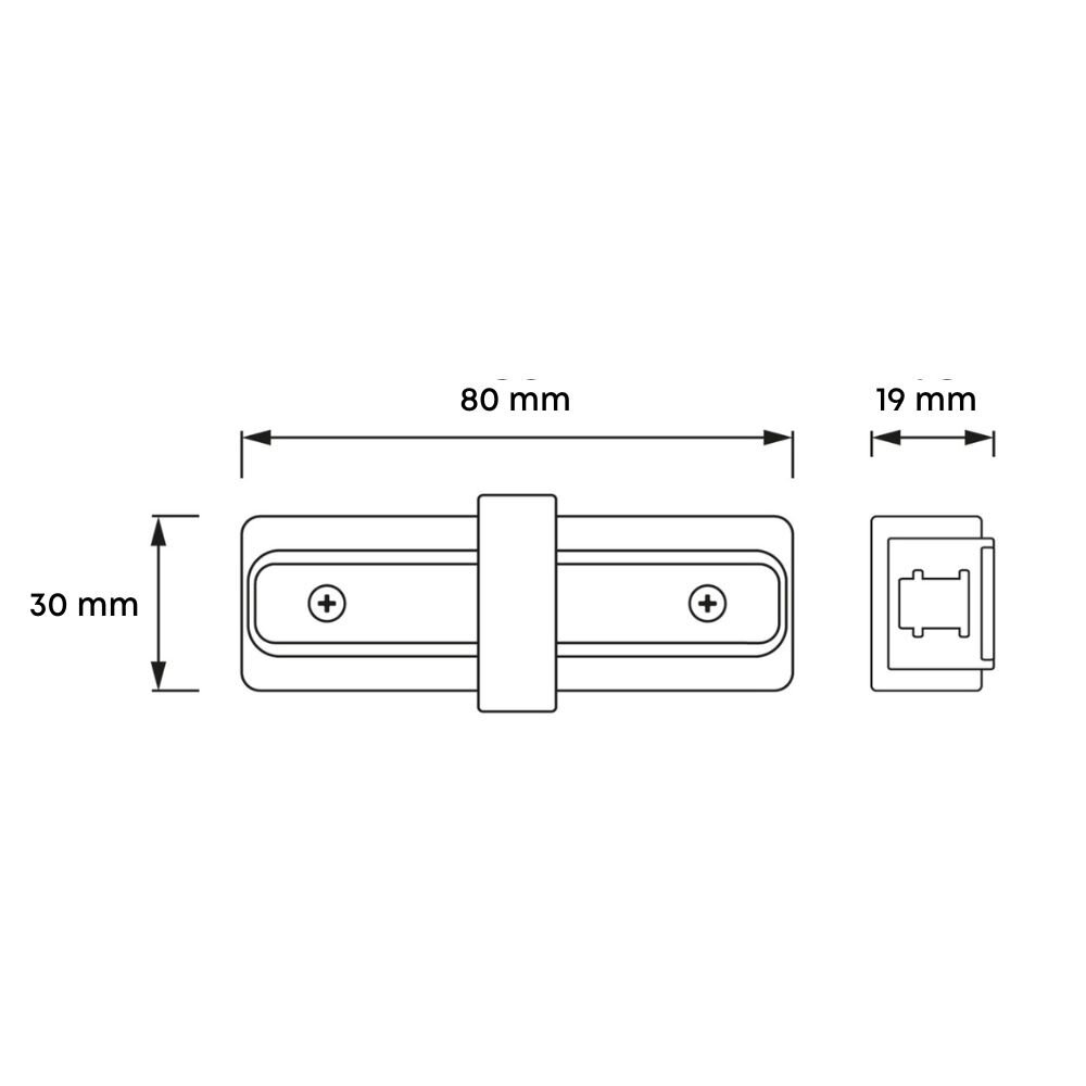 Qub I-Verbinder für Focus 1-Phasen-Schienensystem – Weiß – Stromschienen Verbindungselement – Robuste & stabile Verbindung – Einfache Montage – Kompatibel mit LED-Schienensystem Qub I-Verbinder für Focus 1-Phasen-Schienensystem – Weiß – Stromschienen Verbindungselement – Robuste & stabile Verbindung – Einfache Montage – Kompatibel mit LED-Schienensystem