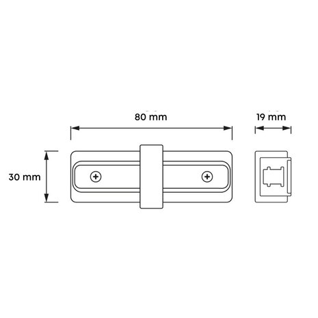 Qub I-Verbinder für Focus 1-Phasen-Schienensystem – Weiß – Stromschienen Verbindungselement – Robuste & stabile Verbindung – Einfache Montage – Kompatibel mit LED-Schienensystem Qub I-Verbinder für Focus 1-Phasen-Schienensystem – Weiß – Stromschienen Verbindungselement – Robuste & stabile Verbindung – Einfache Montage – Kompatibel mit LED-Schienensystem