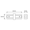 I-Connector for Focus 1-Circuit Track - White I-Connector for Focus 1-Circuit Track - White