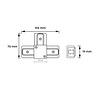 T-Connector for Focus 1-Circuit Track Lighting - Black T-Connector for Focus 1-Circuit Track Lighting - Black