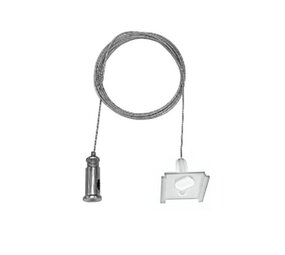 Qub Pendelset voor 1-fase Railverlichting | Wit, 2m, Instelbare Lengte Qub Pendelset voor 1-fase Railverlichting | Wit, 2m, Instelbare Lengte