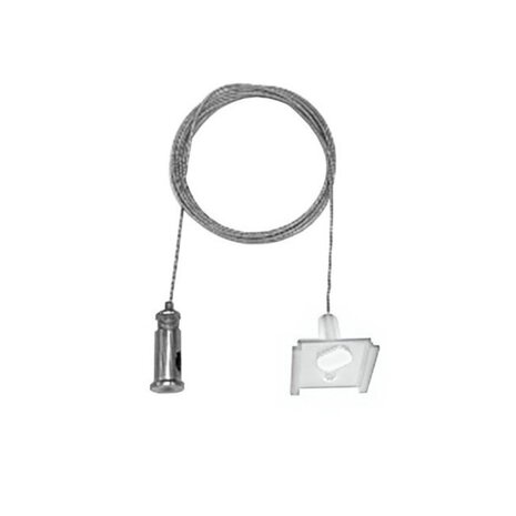Qub Pendelset voor 1-fase Railverlichting | Wit, 2m, Instelbare Lengte Qub Pendelset voor 1-fase Railverlichting | Wit, 2m, Instelbare Lengte
