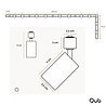 Qub Focus III - 1-Circuit Track Lighting - GU10 – 500cm – L-Shape - 10 Spotlights - Track System - Black Qub Focus III - 1-Circuit Track Lighting - GU10 – 500cm – L-Shape - 10 Spotlights - Track System - Black
