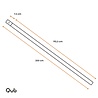 Qub Focus 1-Circuit Track Lighting - Surface Mounted - 2 Meters - Black Qub Focus 1-Circuit Track Lighting - Surface Mounted - 2 Meters - Black