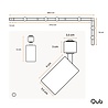 Qub Focus III 1-circuit track lighting - GU10 - 400cm - L-shape - 6 spots - Track system - White Qub Focus III 1-circuit track lighting - GU10 - 400cm - L-shape - 6 spots - Track system - White