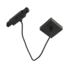 Qub Middle Feed with Square Mounting Plate for 1-Circuit Track Lighting – Black Qub Middle Feed with Square Mounting Plate for 1-Circuit Track Lighting – Black