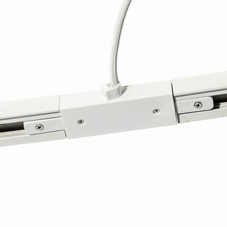 Qub Alimentation centrale avec plaque de montage carrée pour rail monophasé – Blanc Qub Alimentation centrale avec plaque de montage carrée pour rail monophasé – Blanc