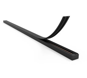 Qub Afdekstrip 1,5 meter voor  1-fase - Zwart Qub Afdekstrip 1,5 meter voor  1-fase - Zwart