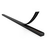 Qub Cover strip 1.5 metre for 1-circuit - Black Qub Cover strip 1.5 metre for 1-circuit - Black