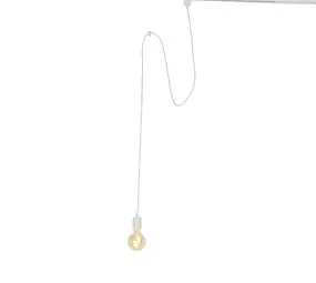 Qub 1-fase Hanglamp Adapterset – E27 Fitting – Wit Qub 1-fase Hanglamp Adapterset – E27 Fitting – Wit