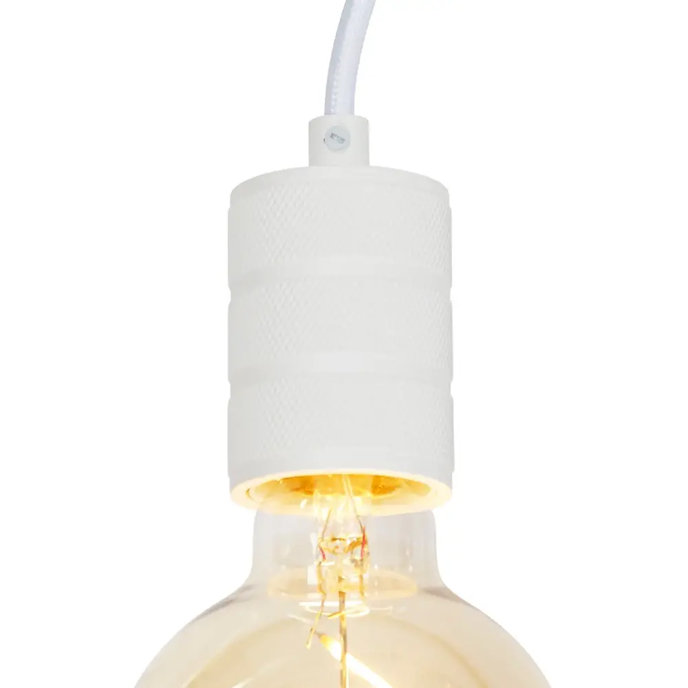 Qub Qub 1-Phasen-Schienensystem - Pendelleuchten-Adapterset - Weiß - Höhenverstellbar - LED-kompatibel Qub Qub 1-Phasen-Schienensystem - Pendelleuchten-Adapterset - Weiß - Höhenverstellbar - LED-kompatibel